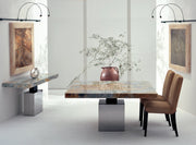 Athena Thick Stone Dining Table - Le Divano