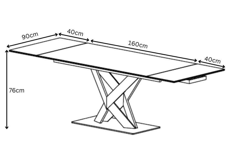 Kenzo 160-240cm Extending Dining Table - Le Divano