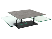 Black Squad - Glass Coffee Table