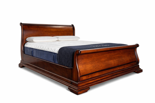 Mahogany Sleigh Bed - Premium Bed for Luxurious Comfort