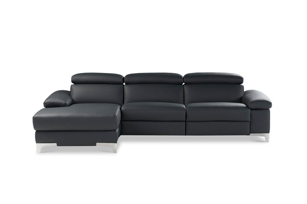 Megan Corner Leather Sofa - Modern Italian Leather Sofa Floor Model