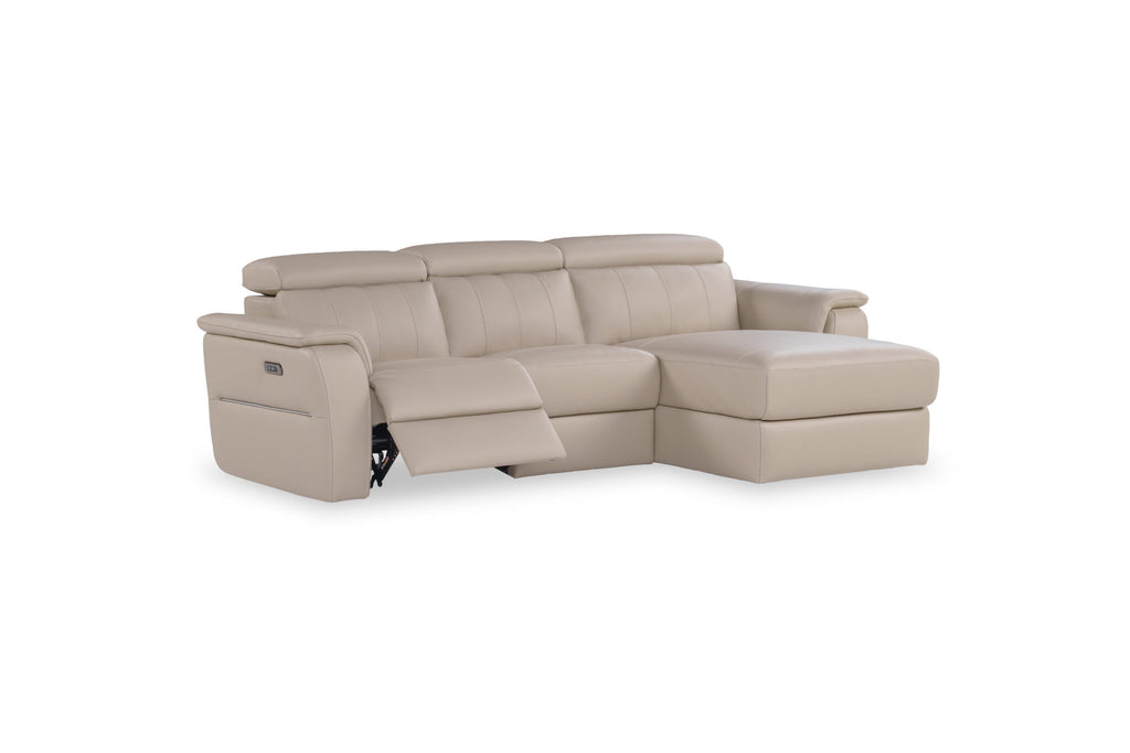 Bismark - L Shaped Sectional Sofa with Recliner - Le Divano