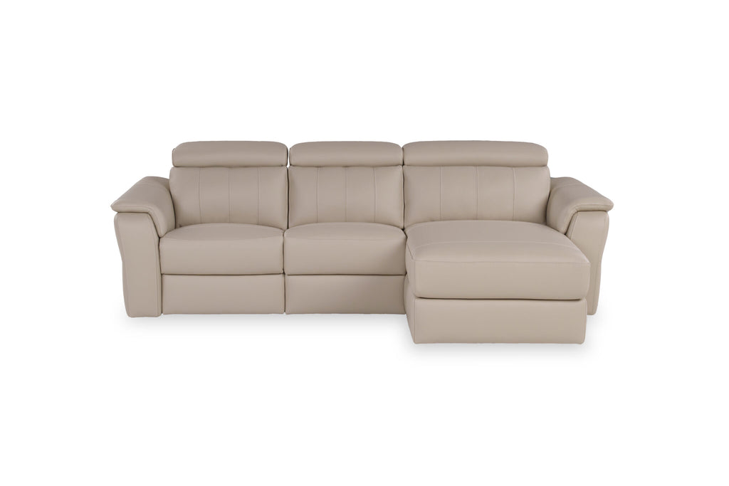 Bismark - L Shaped Sectional Sofa with Recliner - Le Divano