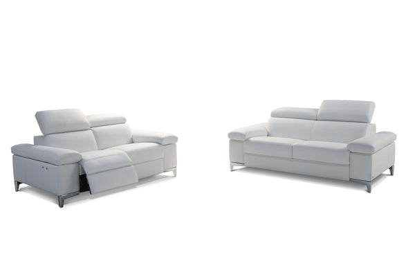 Megan Modern Italian Furniture - 3 and 2 Seater Leather Sofas