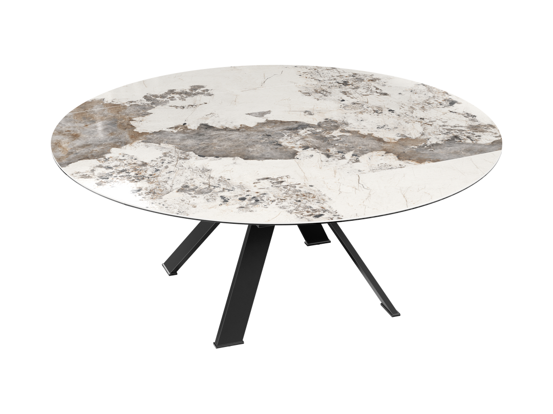 Grande Austin Extending Round Dining Table - Modern Italian Dining Table