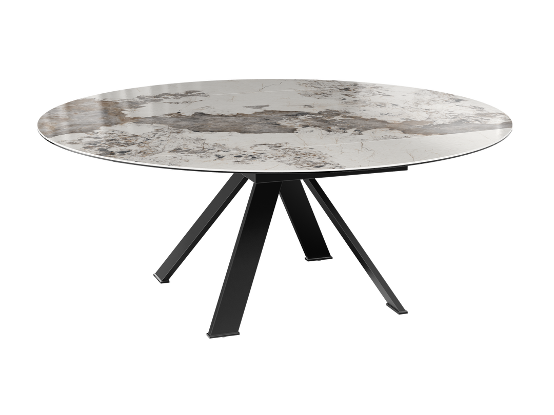 Grande Austin Extending Round Dining Table - Modern Italian Dining Table