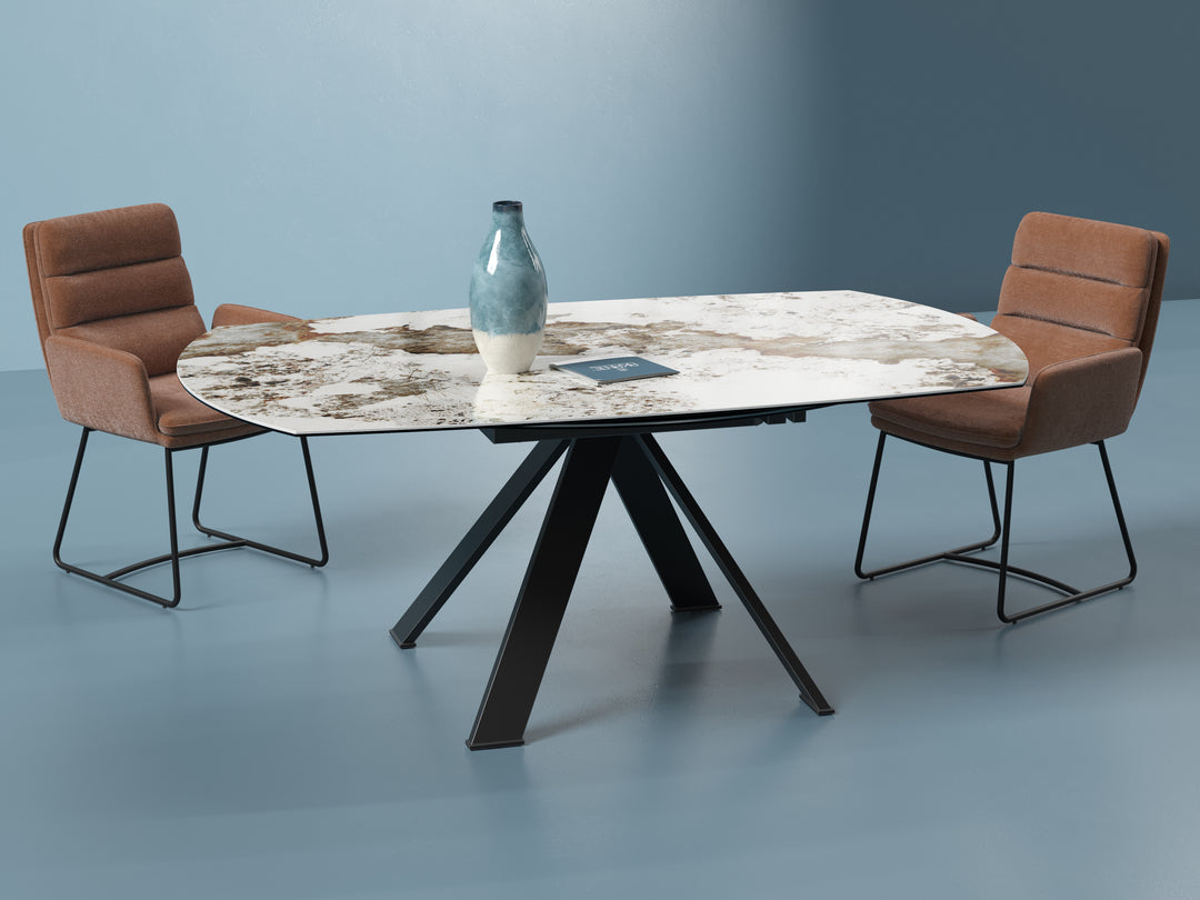 Grande Austin Extending Round Dining Table - Modern Italian Dining Table
