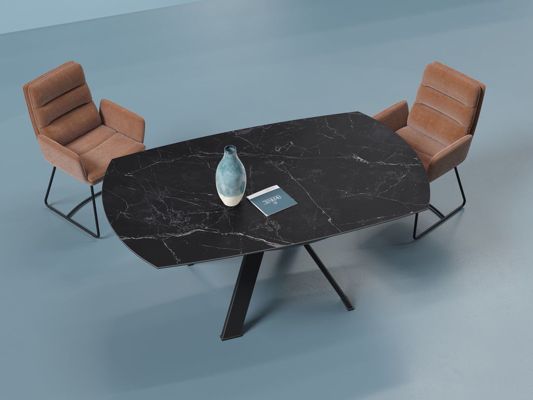 Grande Austin Extending Round Dining Table - Modern Italian Dining Table