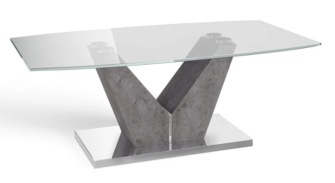 Dolce Clear Glass Coffee Table