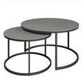 Zico Grey 2pc Ceramic Coffee Table Set