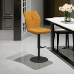 Load image into Gallery viewer, Sicily Premium Fabric Bar Stool in Mustard
