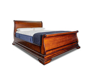 Mahogany Sleigh Bed - Le Divano