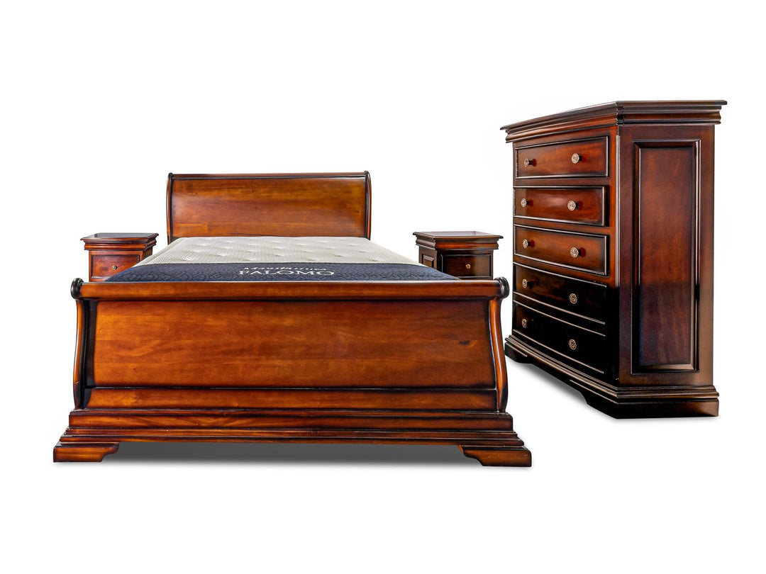 Mahogany Sleigh Bed