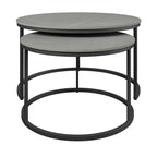 Zico Grey 2pc Ceramic Coffee Table Set