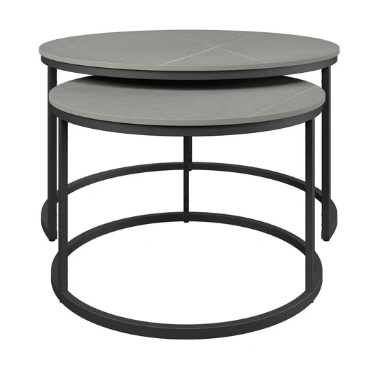 Zico Grey 2pc Ceramic Coffee Table Set