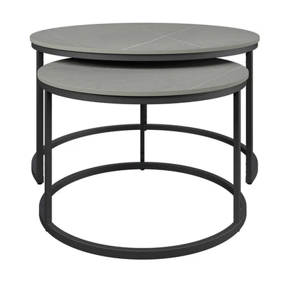 Zico Grey 2pc Ceramic Coffee Table Set