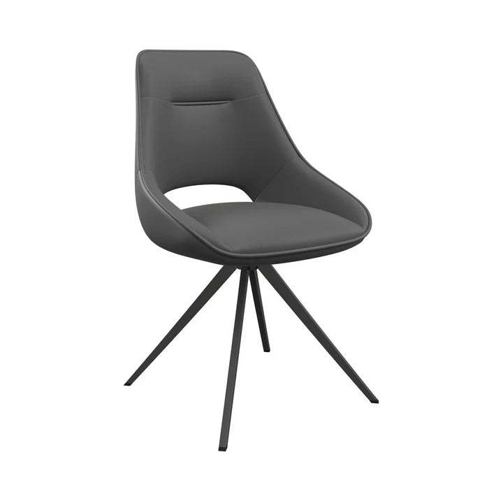 Cerutti Grey Swivel Chair - Le Divano