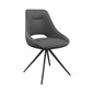 Cerutti Grey Swivel Chair - Le Divano
